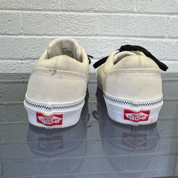 Vans Cream and Black Skate-Style Sneakers - Picture 8 of 14